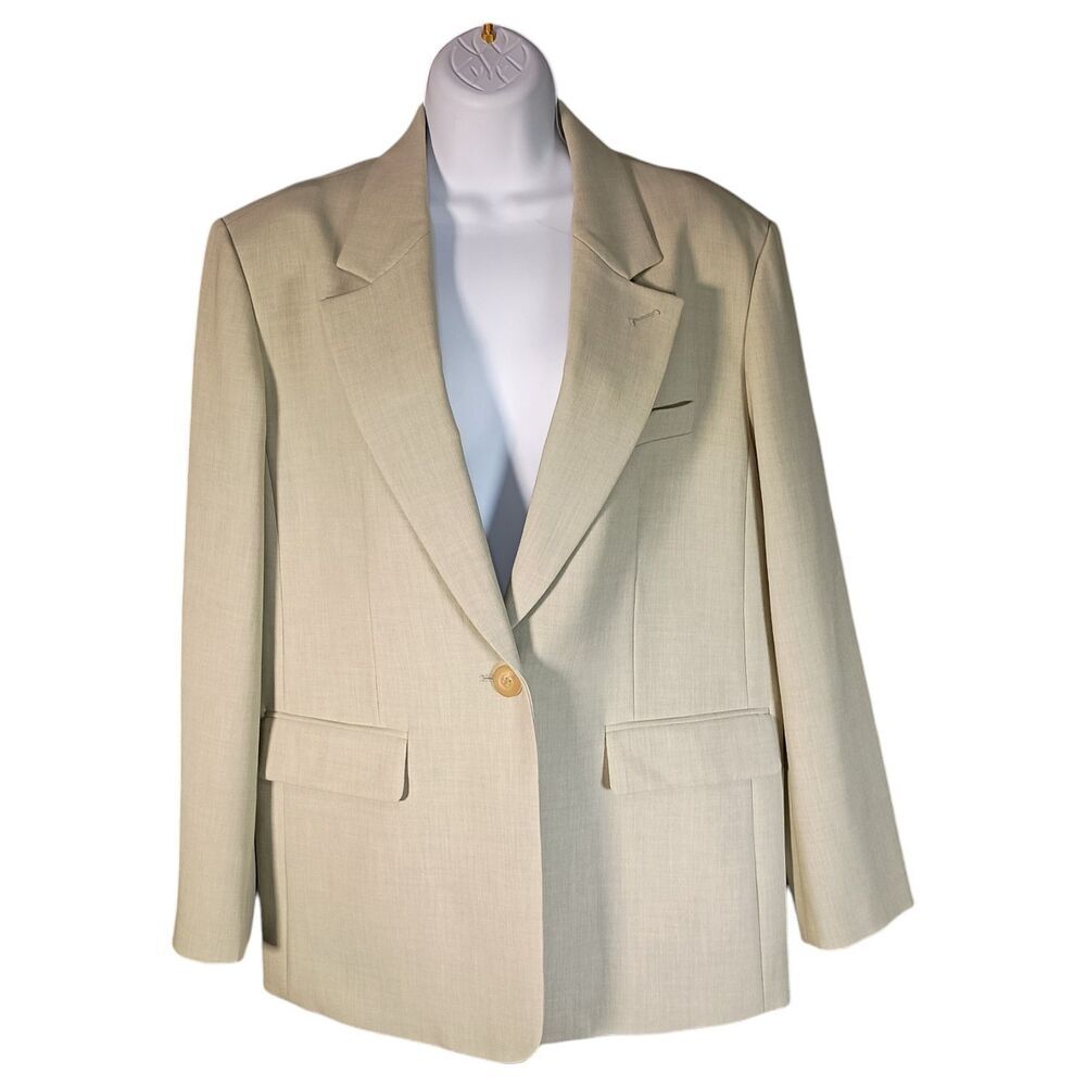 Fabrique Christine Phung Blazer Jacket Womens XS Green Long Sleeve